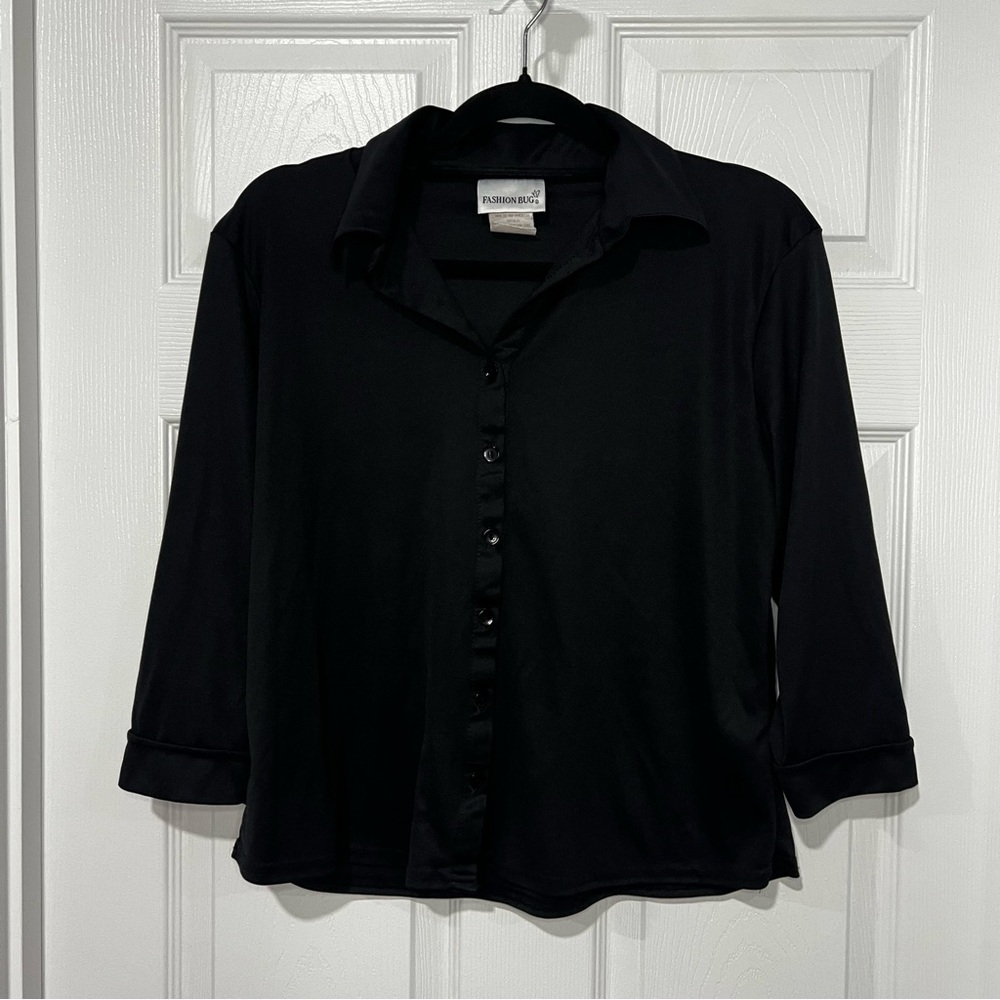 Vintage Y2K Fashion Bug Classic Black Top